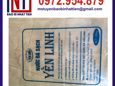 Bao bì nước đá, in bao bì nilon đựng nước đá 0