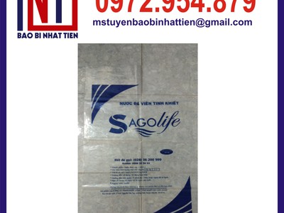 Bao bì nước đá, in bao bì nilon đựng nước đá 1