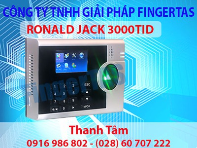 Máy chấm công bằng vân tay và thẻ RONALD JACK 3000TID-C tặng kèm phần mềm 0