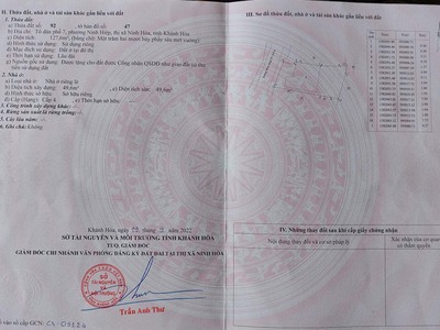 Bán đất Ninh Hiệp Ninh Hoà có sẵn nhà cấp 4 diện tích 127m2 giá chỉ 1 55 tỷ 0