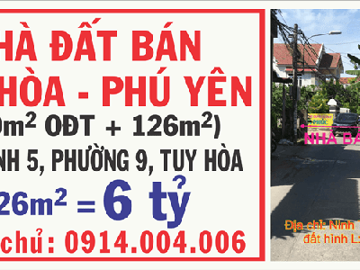 Chính chủ bán nhà đất khu phố Ninh Tịnh 5, Phường 9, TP. Tuy Hòa, Tỉnh Phú Yên 2