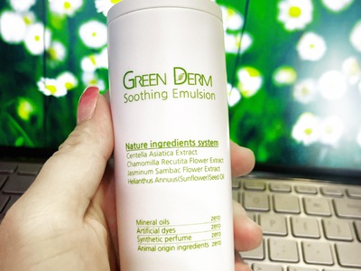 Combo dưỡng da dịu nhẹ Green Derm - Dermaphilia 3