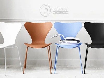 Ghế thiên nga lưng nhựa chân sắt 0