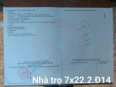 Bán dãy trọ đang full phòng, đường lớn buôn bán, 7x22m 3