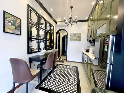 Căn hộ 2 ngủ 80m2 Tách bếp - Nội thất sang chảnh, phong cách Indochine tại Vinhomes Marina 2