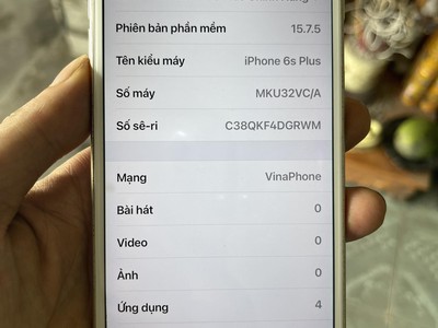 Bán iPhones 6s Plus 16GB Quốc Tế Fun Chức Năng   Giá : 1tr5 5