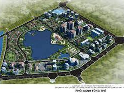 Bán biệt thự mặt hồ thành phố giao lưu, 368m2, lô góc giá 109tỷ 1