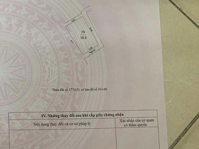 Bán nhà cấp 4 ngõ hòa bình quận hai bà trưng dt: 36m mt: 4m nhà hướng nam, ngõ thông 1