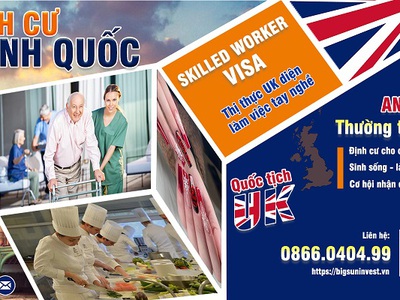Tuyển dụng nhân sự quản lý, làm việc tại Anh Quốc 0