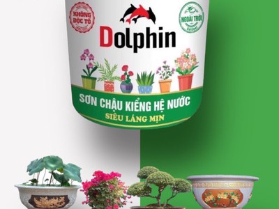 Sơn Chậu Kiểng Hệ Nước Dolphin 2