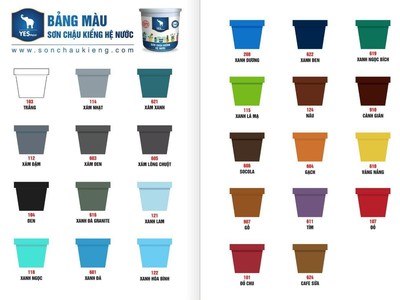 Sơn Chậu Kiểng Hệ Nước OKAY 3