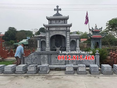 Lăng mộ đá đẹp bán tại Nam Định   Xây lăng mộ đá gia đình ở Nam Định 3