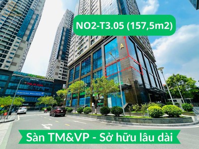 Bán lô góc sàn văn phòng 157,5m2 - sở hữu lâu dài đỉnh nhất quận thanh xuân tiền thuê 470tr/năm 0