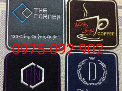 Tên sản phẩm , Đế Lót Ly Vải Nỉ , thêu theo yêu cầu . 3