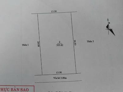 Bán đất mặt phố Bà Triệu phường Thanh Bình TP HD, 1