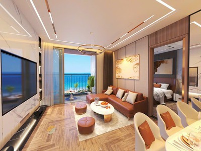 Căn hộ cao cấp tầng 28 view biển trực diện, tiết kiệm 20, sổ đỏ lâu dài 5