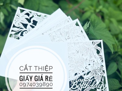 Công nghệ cắt thiệp cưới, cắt thiệp giấy, cắt laser thiệp hcm chất lượng 2