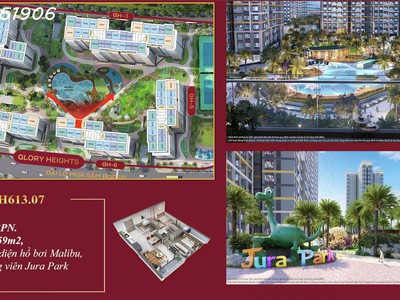 Sở hữu căn hộ 2pn glory heights tại vinhomes grand park, mua nhà 8 năm ko lãi suất, vốn chỉ 10 1