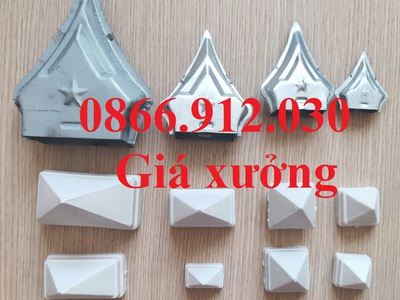 Nắp chụp đầu sắt hộp trang trí cửa cổng sắt chông hàng rào   mác sắt 8