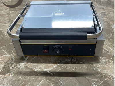 Máy ép bánh mì size lớn dùng điện   nướng thịt cao cấp 2 mặt rãnh 7