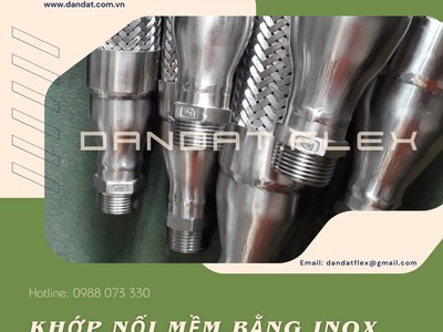 Khớp nối mềm inox 304, Khớp chống rung kim loại, Khớp nối mềm Inox chống rung cho hệ bơm 1