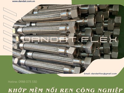 Khớp nối mềm inox 304, Khớp chống rung kim loại, Khớp nối mềm Inox chống rung cho hệ bơm 5