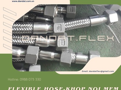 Khớp nối mềm inox 304, Khớp chống rung kim loại, Khớp nối mềm Inox chống rung cho hệ bơm 2