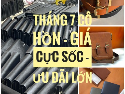 Ví, thắt lưng da thật 100 - giá sỉ cực thấp gốc tại xưởng không qua trung gian 0