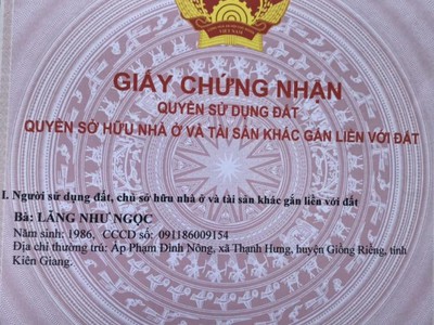 Đất đẹp - giá tốt - cần bán lô đất vị trí đắc địa tại huyện giồng riềng, kiên giang 4