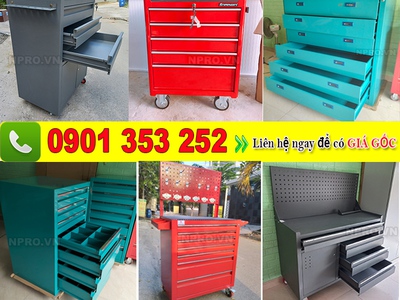 Xe đẩy 3 ngăn, xe đẩy giá treo dụng cụ 4