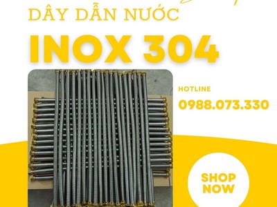 Dây cấp nước nóng - lạnh inox 304 cao cấp   Dandat.Flex 18