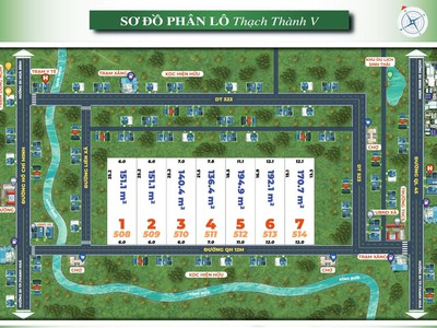 Mở bán bolock 7 lô đất vị trí đẹp tại huyện thạch thành- thanh hoá - giá cực rẻ 0