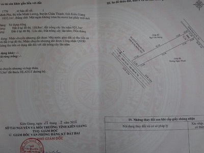 Đất đẹp - giá tốt - chính chủ bán nhanh lô đất vị trí đẹp tại châu thành - kiên giang 3