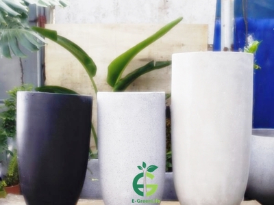 Chậu trồng cây xi măng nhẹ eco 025 1