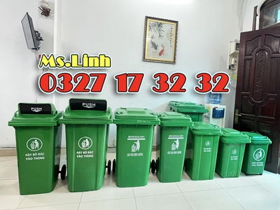 Thùng đựng rác công cộng 120 lít 240 lít giá rẻ kho Minh Khang 0