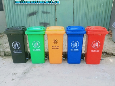 Thùng đựng rác công cộng 120 lít 240 lít giá rẻ kho Minh Khang 1