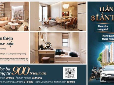 Căn hộ chỉ từ 1tỷ, thanh toán 100tr đến khi nhận nhà 0