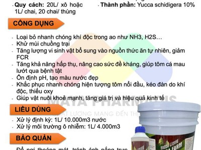 Yucca Liquid Farm Yucca Mỹ dạng nước khử khí độc dùng trong Thuỷ sản 0