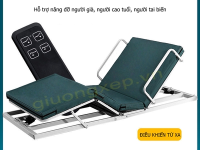 Ghế ngồi tựa lưng cho người già đặt trên giường 1