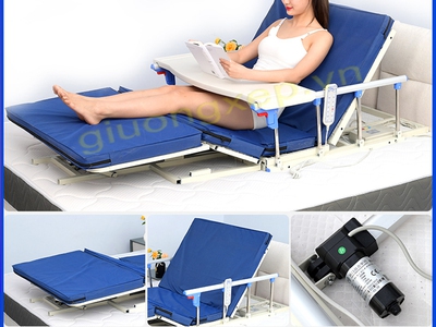 Ghế ngồi tựa lưng cho người già đặt trên giường 2