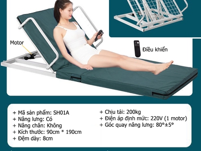 Ghế ngồi tựa lưng cho người già đặt trên giường 3