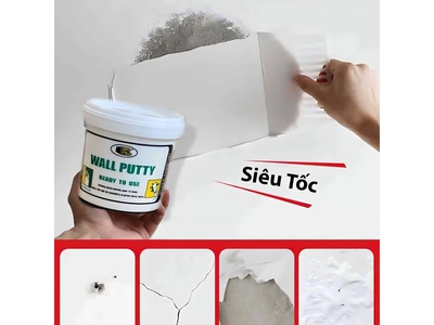 Keo Trám Tường chuyên dụng BOSNY WALL PUTTY Chống thắm đa năng 1