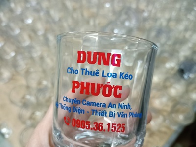 Ly thuỷ tinh in logo giá rẻ tại Đà Nẵng 3