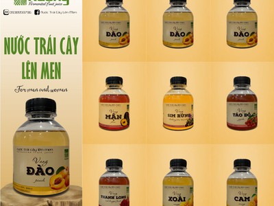 Vang Trái Cây - Nước Trái Cây Lên Men - phù hợp cho cả nam và nữ - Chai 330ml 10-12Vol 0