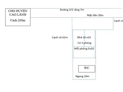 Chính chủ cho thuê nhanh lô đất vị trí đẹp tại mỹ thọ - cao lãnh 1