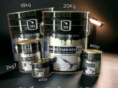 Tìm Nhà Phân Phối Sơn Chống Thấm Yes 611  Black Bitumen Paint 1