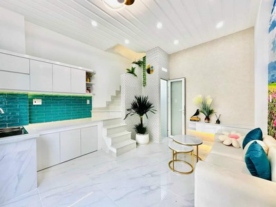 Nhà bán,4 tầng,80m2,hẻm xe hơi,phan văn trị,gò vấp,giá:3tỷ 4