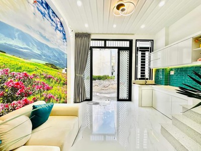 Nhà bán,4 tầng,80m2,hẻm xe hơi,phan văn trị,gò vấp,giá:3tỷ 3