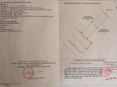 Chính chủ cần bán nhanh lô đất tại cửa cạn - phú quốc - kiên giang 0