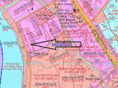 Đất mặt tiền sông Soài Rạp. Trên đường EC dự phóng 30m. QH đất ở full. 1